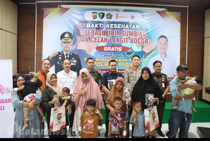 32 Anak di Pidie Jalani Operasi Bibir Sumbing Gratis dalam Bakti Kesehatan Polri