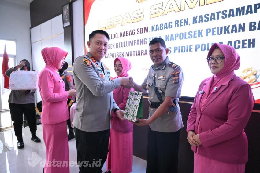 Kapolres Pidie Pimpin Sertijab Sejumlah PJU dan Kapolsek, Dorong Peningkatan Kinerja Pelayanan Masyarakat
